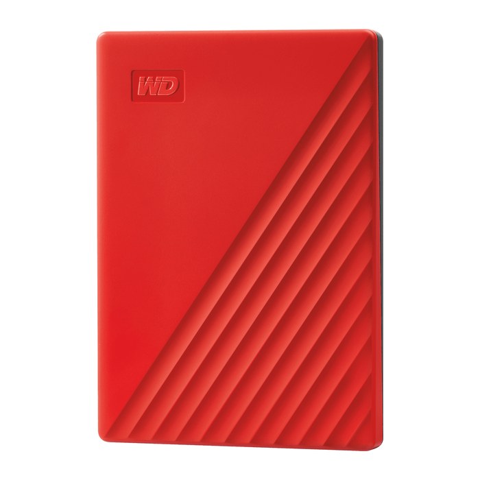 Western Digital My Passport 2 TB externe HDD-Festplatte rot, schwarz