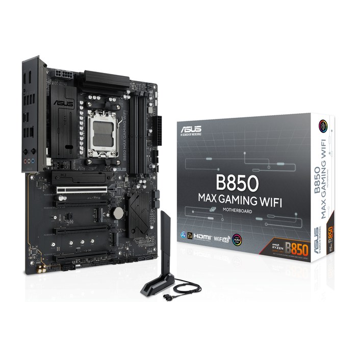 ASUS B850 MAX GAMING WIFI (AMD,AM5,DDR5,ATX)