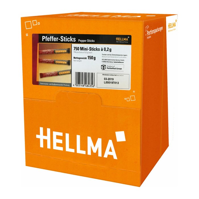 HELLMA Pfeffersticks Gewürz, 750 St.