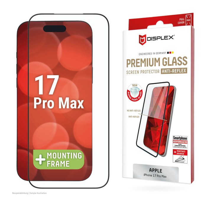 DISPLEX® Premium Glass Display-Schutzglas für Apple iPhone 17 Pro Max