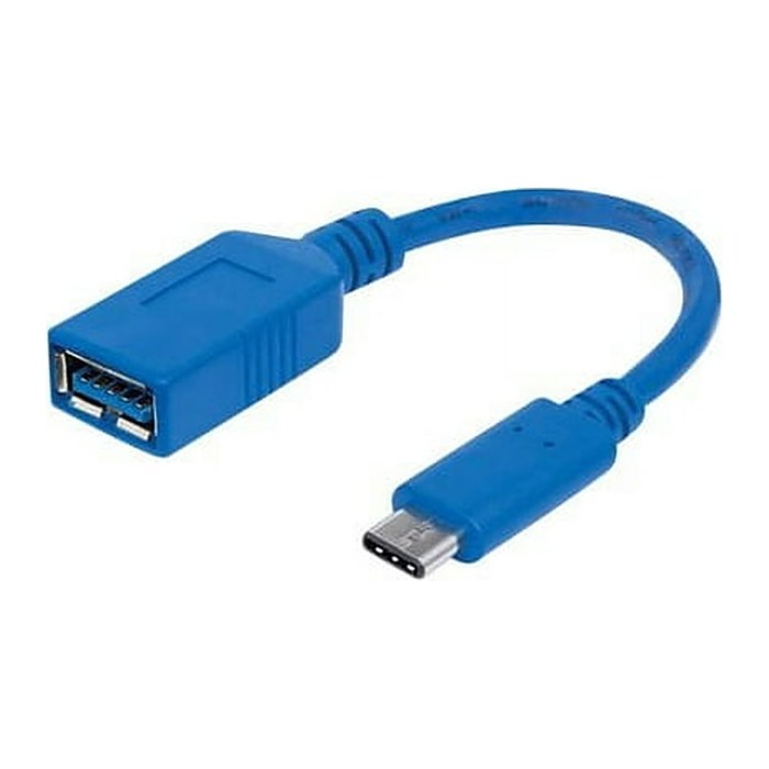 MANHATTAN USB Kabel 3.1 C -> A St/Bu 0.15m blau