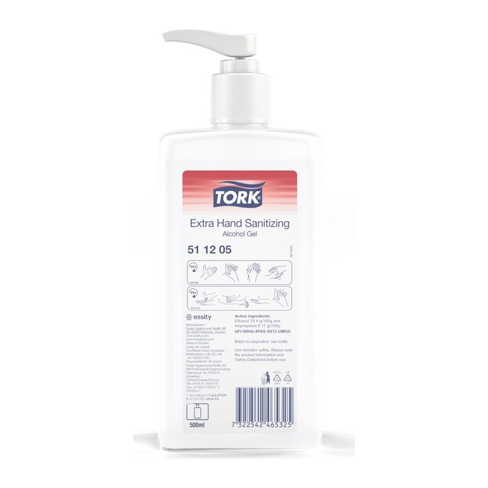 TORK Extra alkoholisches Händedesinfektionsgel 500 ml