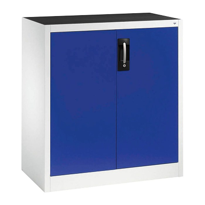 CP Stahlschrank 8821-000 S10203 lichtgrau, enzianblau 1 Fachboden 93,0 x 50,0 x 100,0 cm, aufgebaut, 1 St.