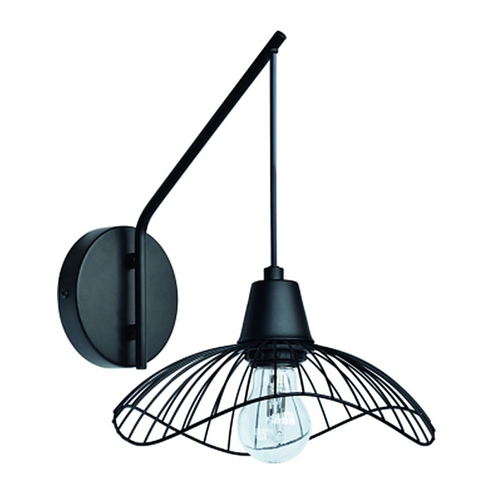 meet powered by PAPERFLOW Vagala Wandleuchte schwarz