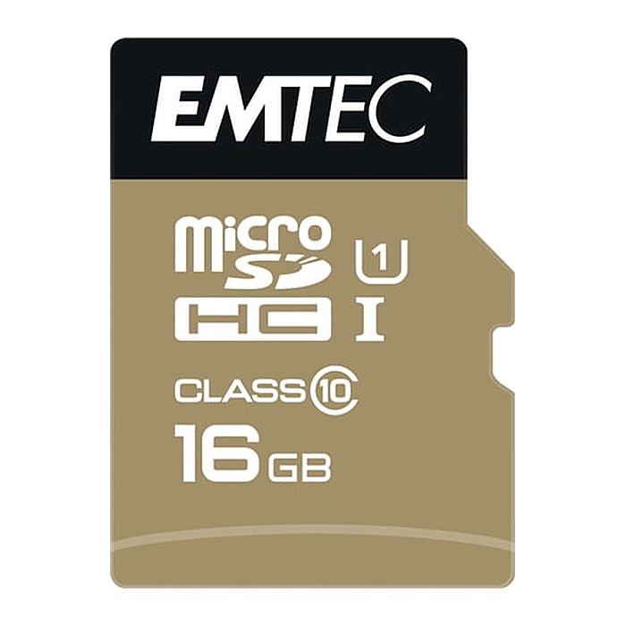Emtec mSD 16GB UHS-I U1 EliteGold + Adapter