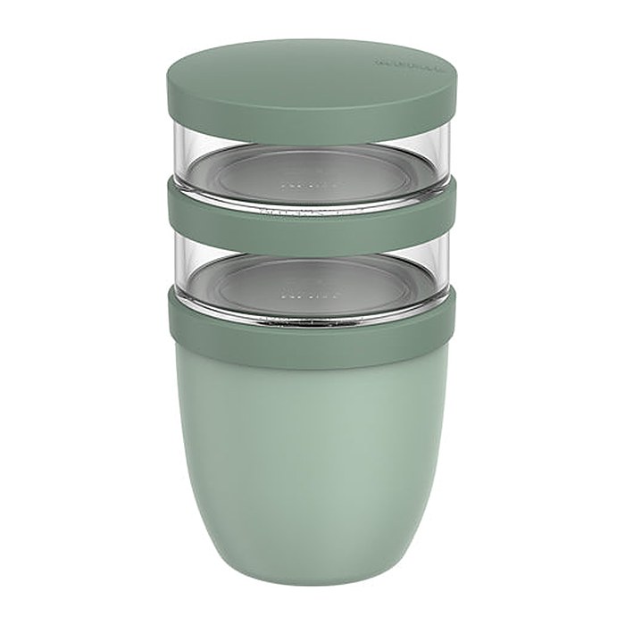 MEPAL Isolier-Speisebehälter Thermo-Lunchpot Ellipse nordic sage 0,5 + 0,2 x 0,2 l, 1 St.