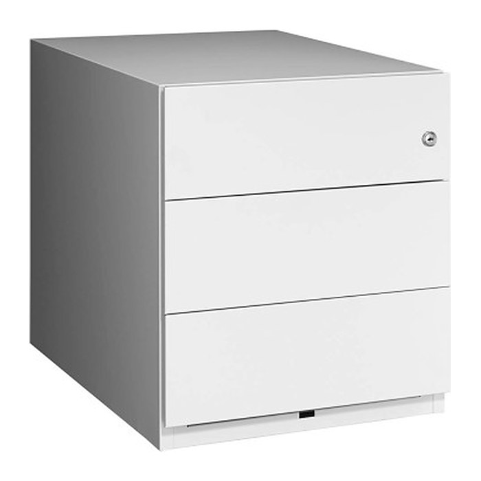 BISLEY Note Rollcontainer lichtgrau 3 Auszüge 42,0 x 56,5 x 49,5 cm