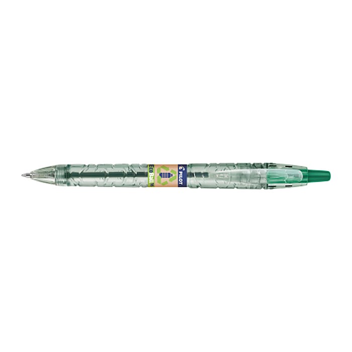 PILOT Kugelschreiber B2P „Bottle 2 Pen“ ECOBALL XB transparent/grün, Schreibfarbe: grün, 1 St.
