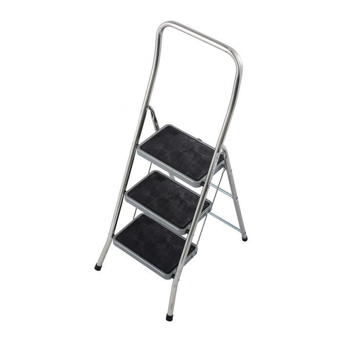 KRAUSE Klapptritt MONTO Toppy XL silber 3 Stufen, H: 140,0 cm