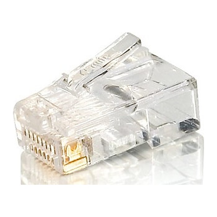 Equip Stecker Cat5e ungeschirmt RJ45 Premium 100Stk transp.