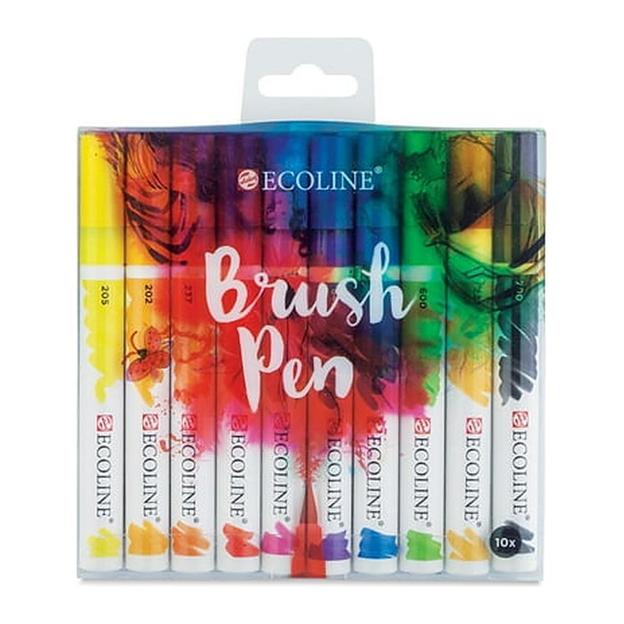Talens ECOLINE® Brush-Pens farbsortiert, 10 St.