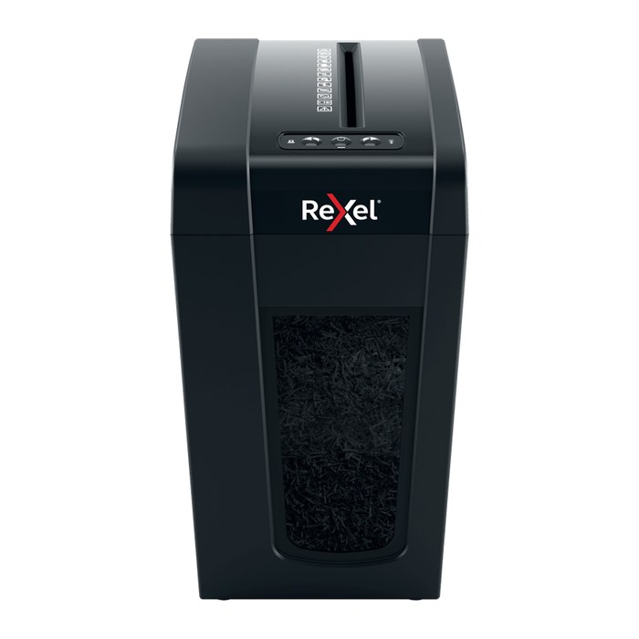 Rexel Secure X10-SL Aktenvernichter mit Partikelschnitt P-4, 4 x 40 mm, bis 10 Blatt, schwarz