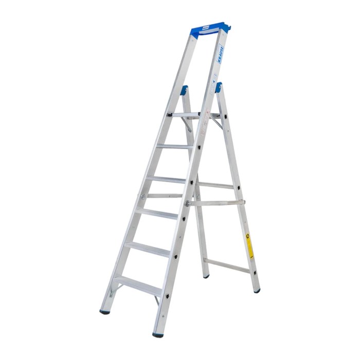 KRAUSE Stehleiter einseitig STABILO silber 8 Stufen, H: 275,0 cm