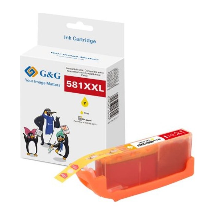 G&G XXL-Druckerpatrone kompatibel mit Canon CLI-581Y XXL