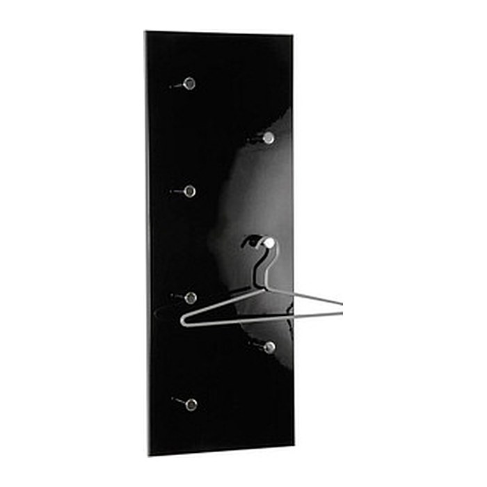 HAKU Möbel Wandgarderobe 42590 schwarz Holz 7 Haken 80,0 x 30,0 cm, 1 St.