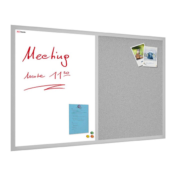 ALLboards Whiteboard-Pinnwand 60,0 x 40,0 cm Textil grau
