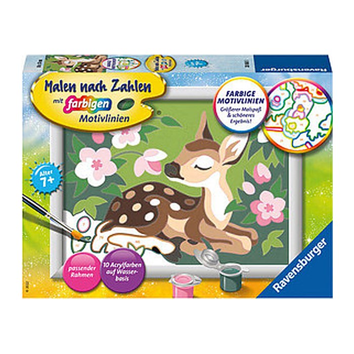 Ravensburger Malen-nach-Zahlen Kleines Reh mehrfarbig