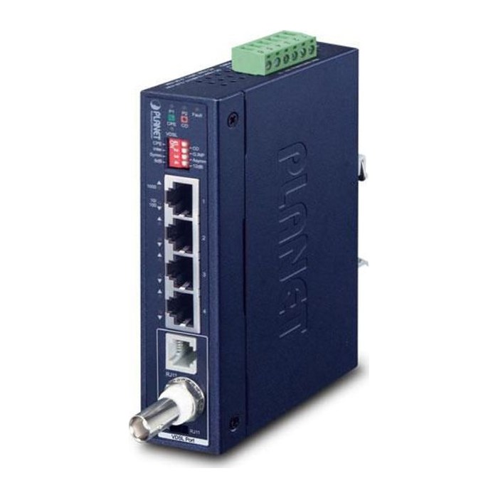 PLANET 1-Port BNC/RJ11 to 4-Port Gigabit Ethernet Extender