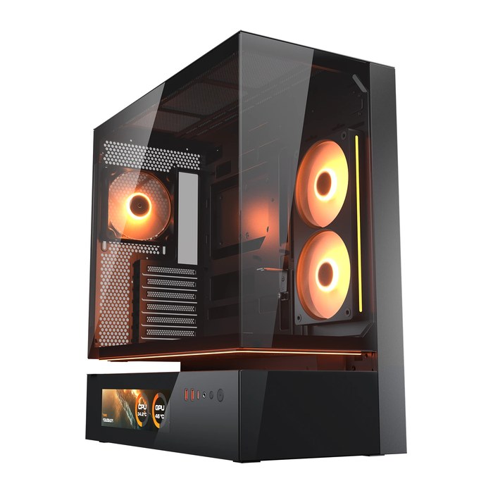 COUGAR Gehäuse Midi-Tower CFV235 Vision, ARGB, Glas, Schwarz