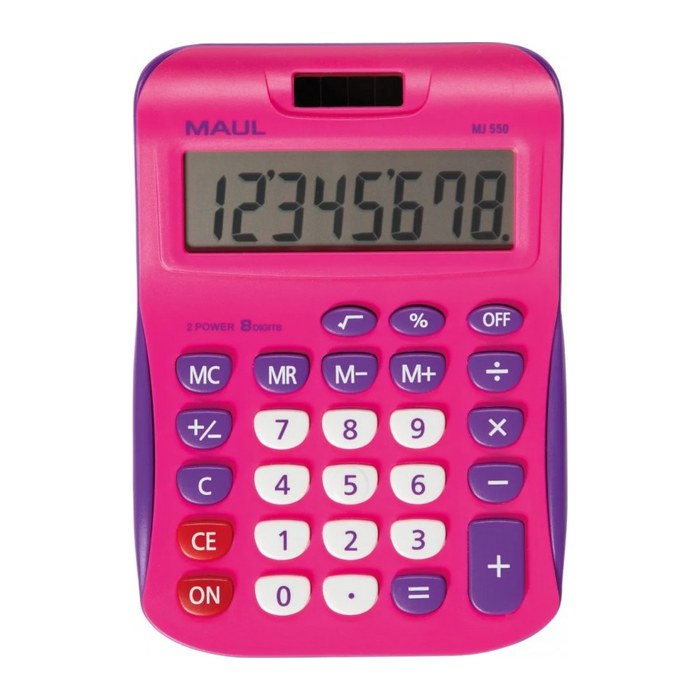 MAUL MJ 550 Tischrechner pink
