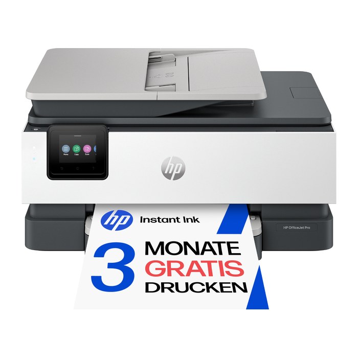 HP OfficeJet Pro 8132e All-in-One 4 in 1 Farb-Tintenstrahl-Multifunktionsdrucker grau, HP Instant Ink-fähig