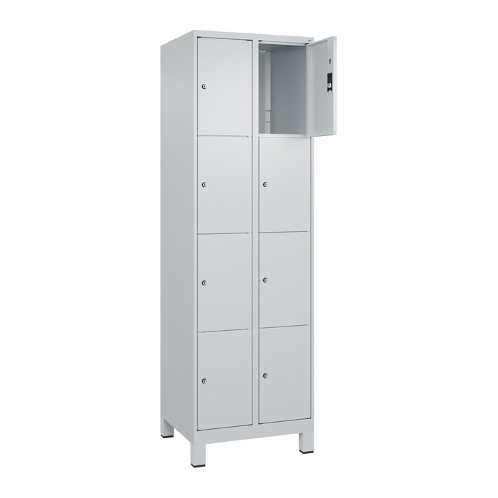 CP Schließfachschrank Classic Plus lichtgrau 080010-204 S10009, 8 Schließfächer 60,0 x 50,0 x 195,0 cm