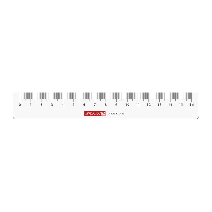 BRUNNEN Lineal 16,0 cm, glasklar