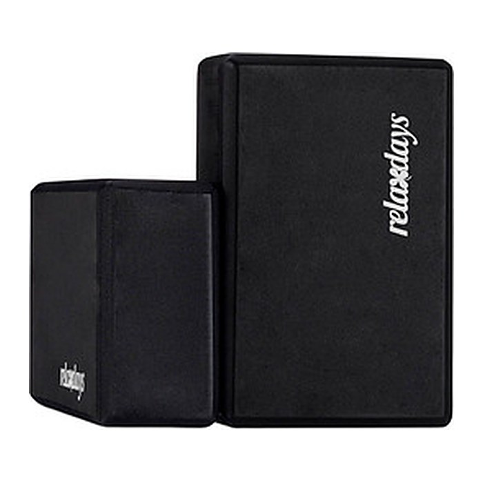 relaxdays Yogablock schwarz