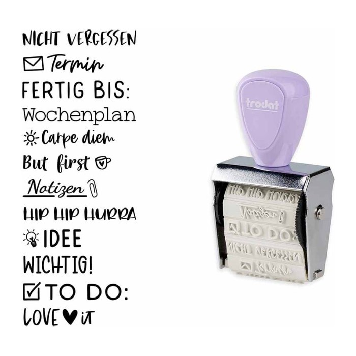 trodat Creative Mini Motivstempel Bullet Journal 30 x 5 mm, 1 St.