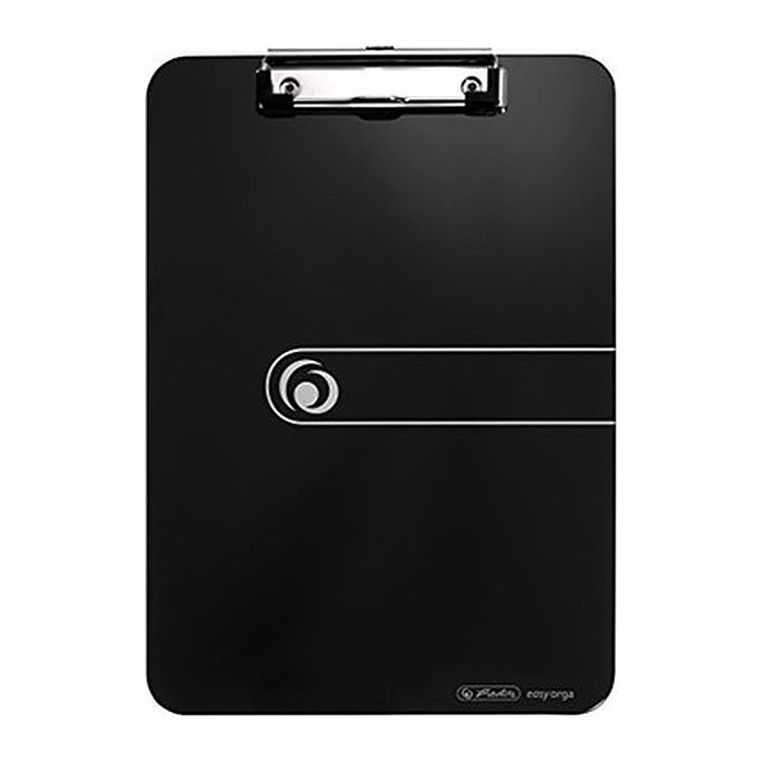 herlitz Klemmbrett easy orga 100436085 DIN A4 opak schwarz Kunststoff, 1 St.