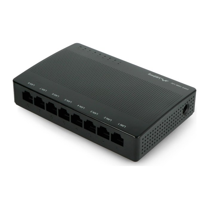 LANBERG Switch 8-Port 1Gb/s unmanag. Gigab.Eth. Desktop 12V