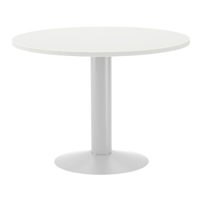 rocada Mehrzwecktisch weiß rund, Säulenfuß weiß, 100,0 x 100,0 x 72,0 cm