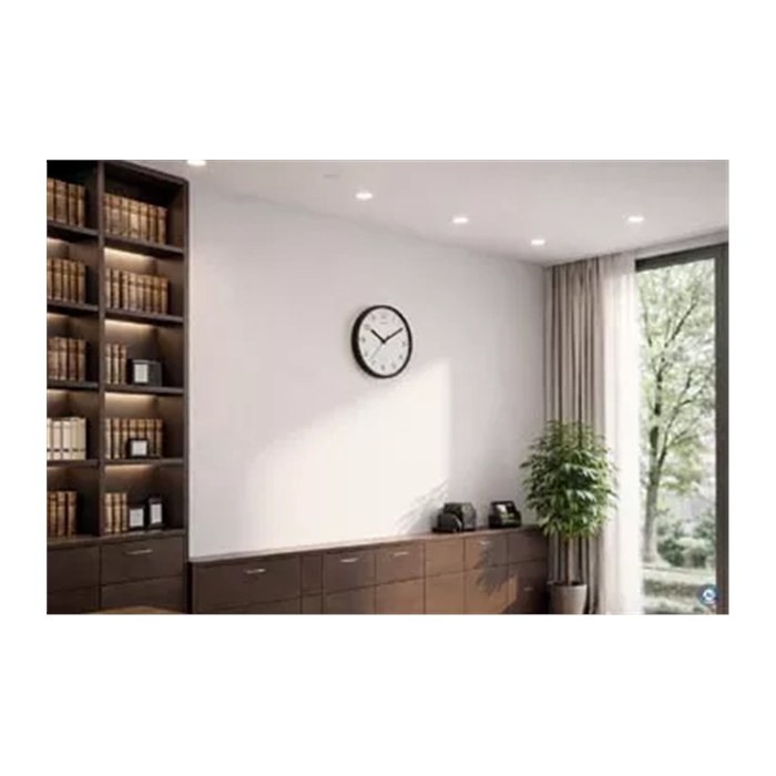 MAUL Wanduhr MAULdrip weiß schwarz Kunststoff, Ø 25,0 cm