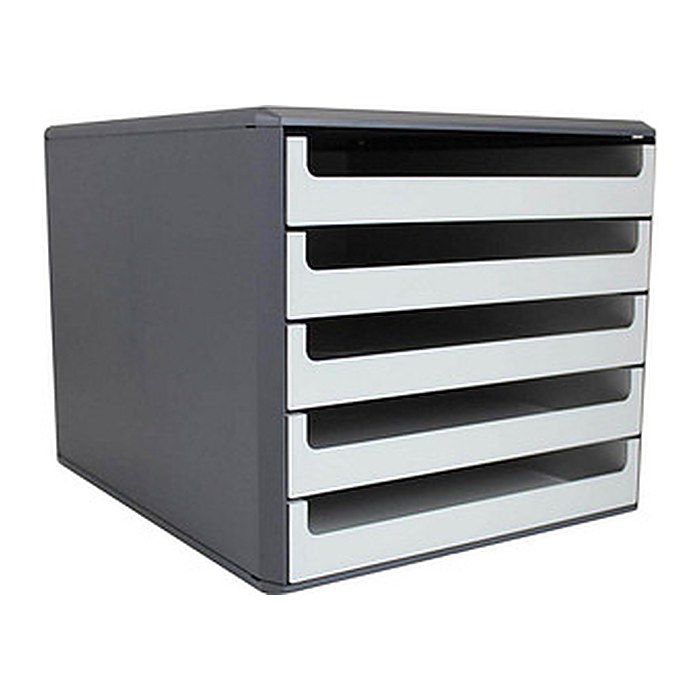 M&M Schubladenbox vanille 30057602BE, DIN A4 mit 5 Schubladen, 1 St.
