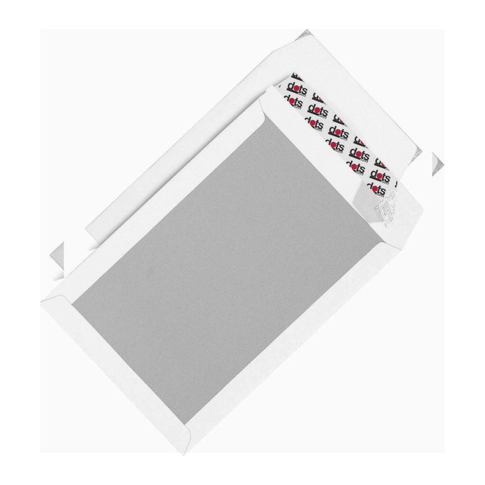 dots Papprückwandtaschen DIN C4 ohne Fenster weiß 50 St.