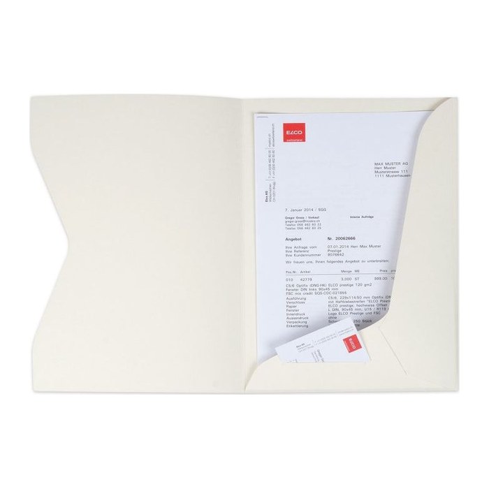 ELCO Angebotsmappen Prestige DIN A4 beige, 10 St.