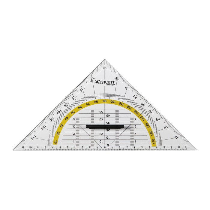 WESTCOTT Geometrie-Dreieck 25,0 cm