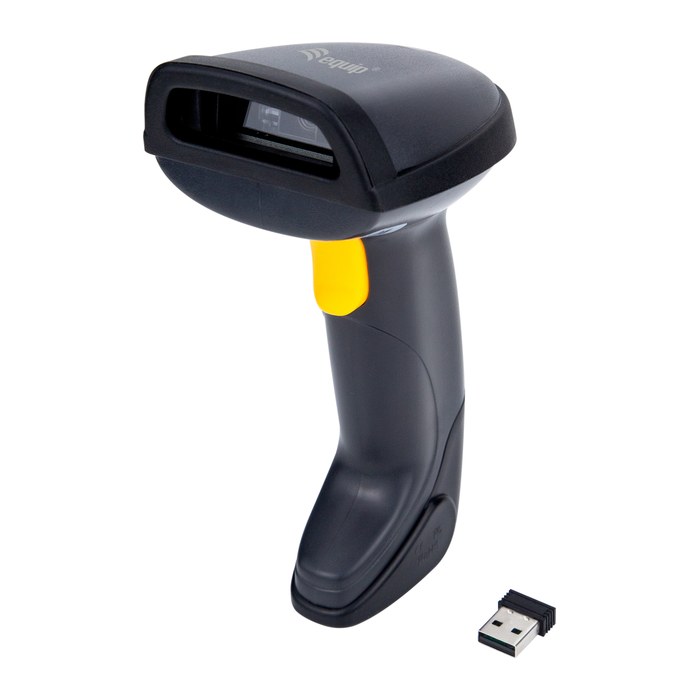 Equip 2D-Barcodescanner Laser Wireless/2.4GHz+BT+Hlt schwarz