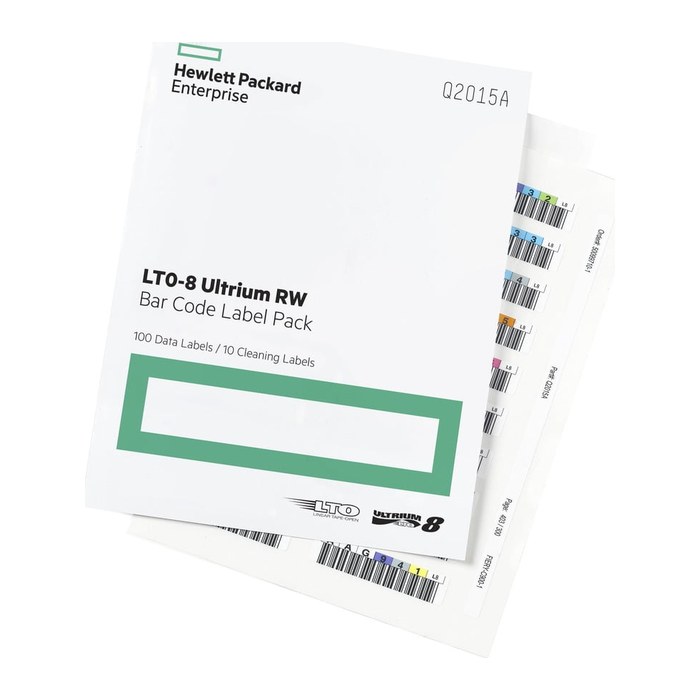 HPE LTO8 Ultrium Barcode Label RW 100 Q2015A