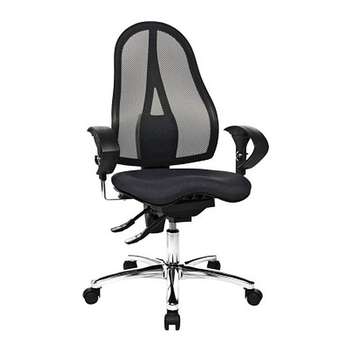Topstar Bürostuhl Sitness® 15, ST19UG20 Stoff schwarz, Gestell chrom