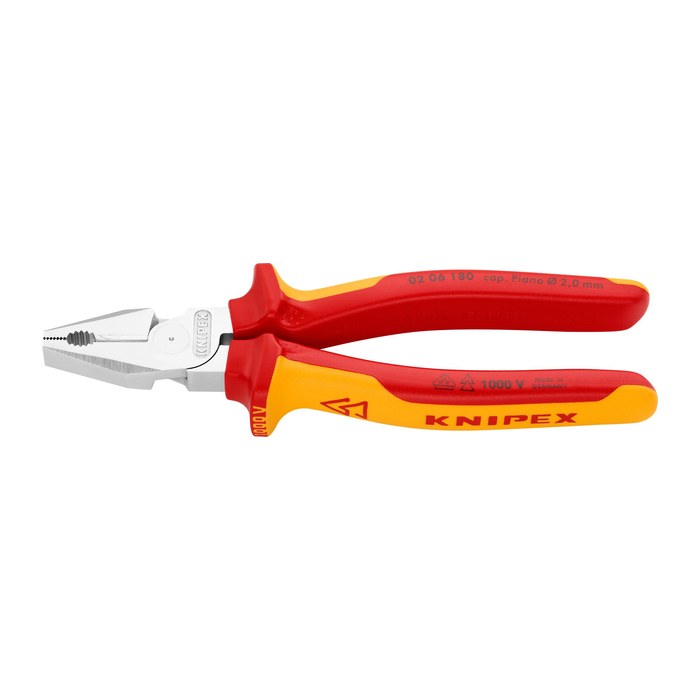 KNIPEX Kombizange VDE Kraft 02 06 180, Länge: 18,0 cm, 1 St.