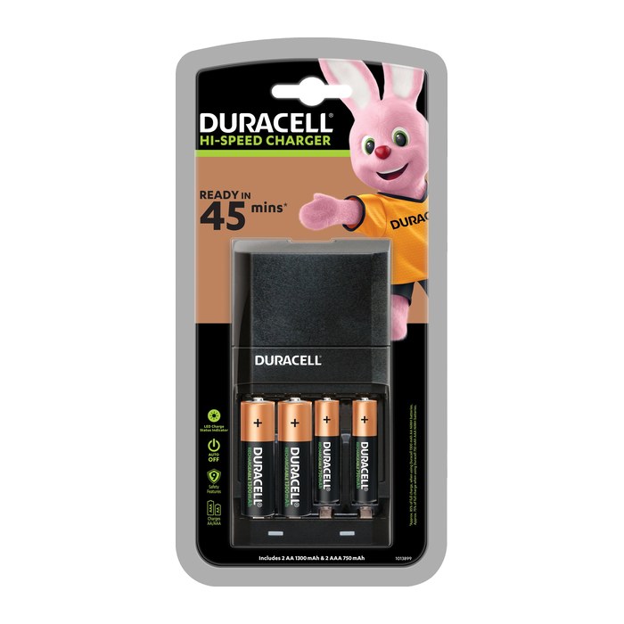 DURACELL Hi-Speed Akku-Schnellladegerät inkl. Akkus