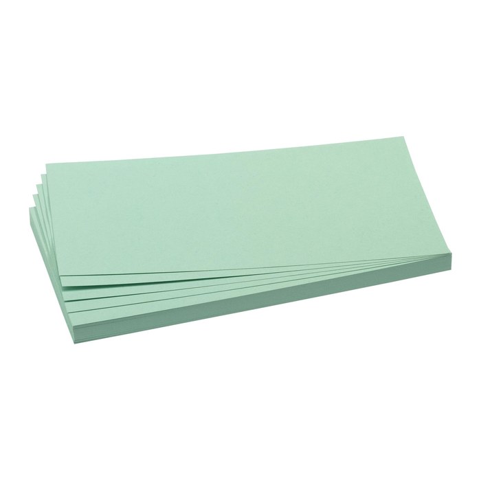 FRANKEN Moderationskarten grün 9,5 x 20,5 cm, 500 Blatt