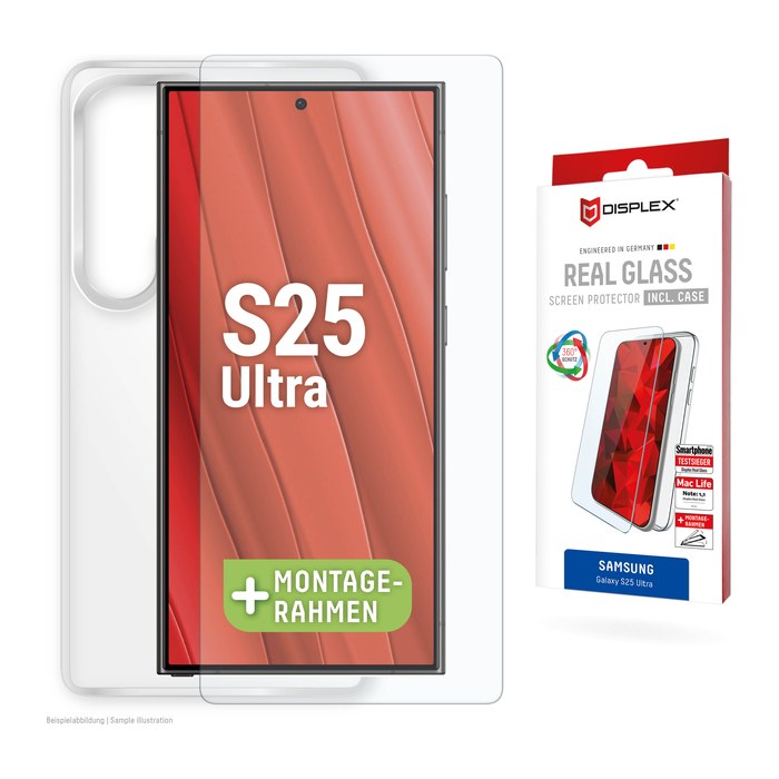 DISPLEX® Real Glass Schutz-Set für Samsung Galaxy S25 Ultra