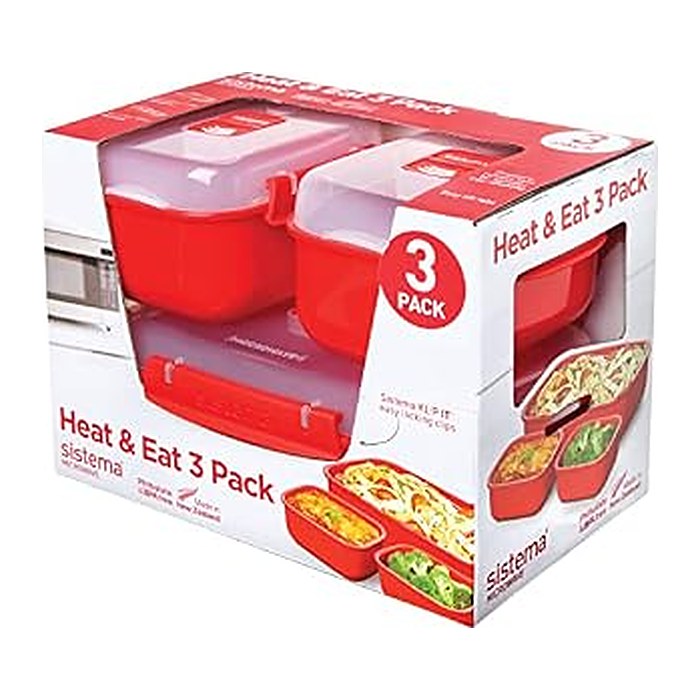 sistema® Mikrowellen-Set rot, 1 Set