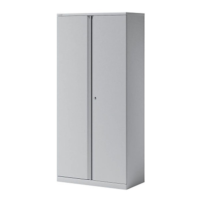 BISLEY Stahlschrank Essentials YECB09194S645 lichtgrau 4 Fachböden 91,4 x 47,0 x 197,0 cm, aufgebaut, 1 St.
