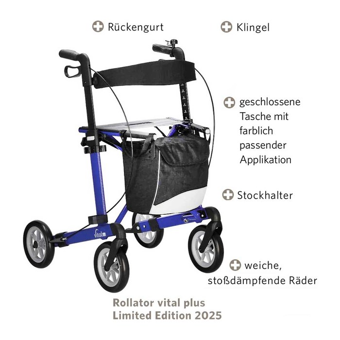 RUSSKA Rollator vital plus 11448510 mocca, 1 St.