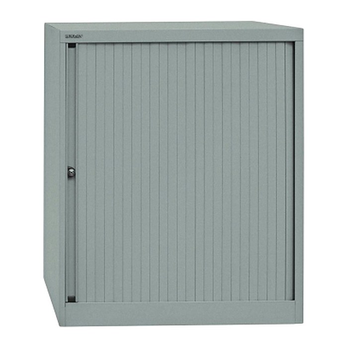 BISLEY Rollladenschrank silber 2 Fachböden 80,0 x 43,0 x 103,0 cm