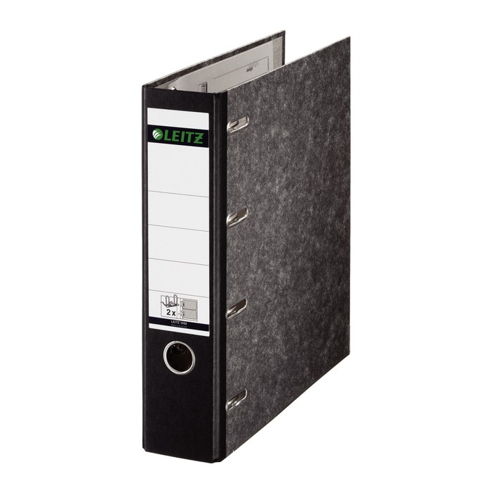 LEITZ 1092 Doppelordner schwarz Karton 7,5 cm, 1 St.