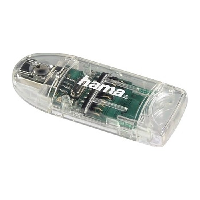 hama 8in1 Multi-microSD, SD-Kartenleser transparent